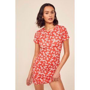 Reformation Inga Mini Dress in Oopsie Daisy